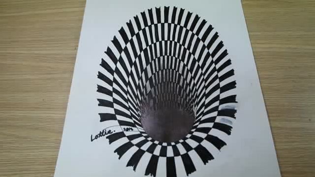 艺术大师教你手绘出立体黑洞