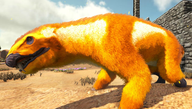 峻晨解说-方舟最萌宠物!黄金兽头兽登场,方舟生存进化184