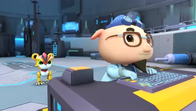 猪猪侠之超星萌宠 我是猪布斯 现在正在进行机器人第一次实验