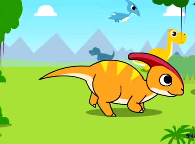 恐龙乐园  爱吃草的副栉龙