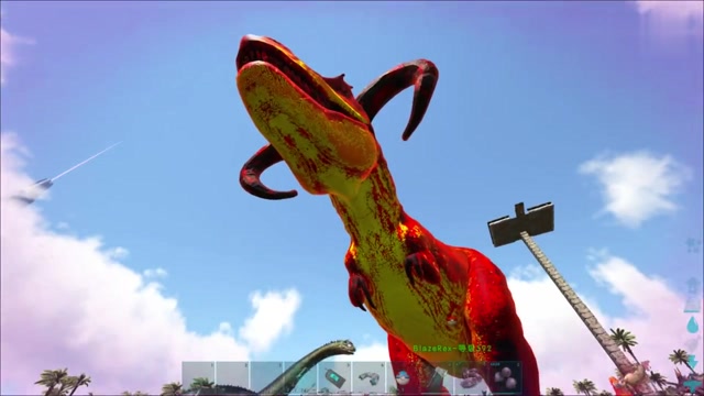 羊角霸王龙驯服!传说中的神奇生物,方舟生存进化