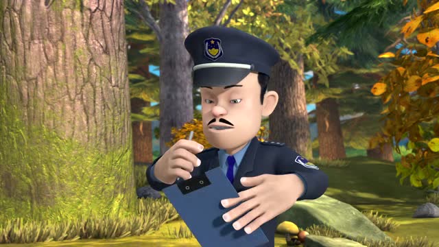 熊大熊二太坏了,故意整光头强,让警察这样对他?