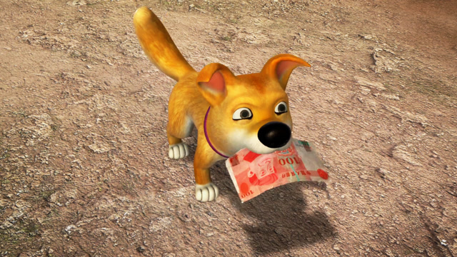 熊出没 拾金不昧的小狗竟赖上了光头强,太通人性了