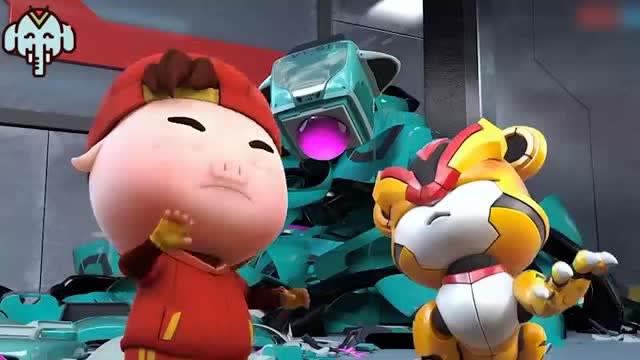 猪猪侠:猪猪侠和阿武在整理东西,普利斯觉得他们在捣乱