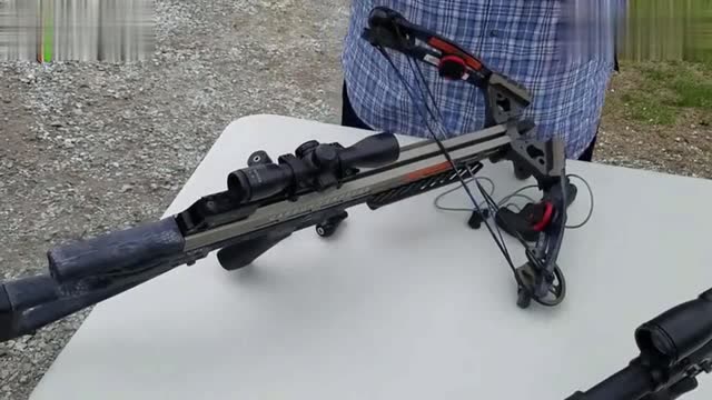 男子大秀碳纤维十字弓