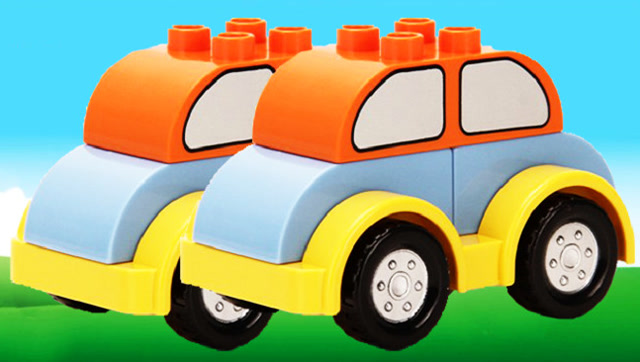 益智积木汽车玩具创意拼搭积木小轿车