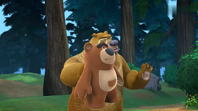 熊出没 熊二得到了一个朋友呆呆熊 可是没有人理他