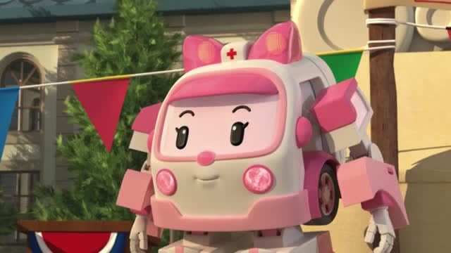 变形警车:生日现场准备好了小娟告诉海利有紧急任务呢