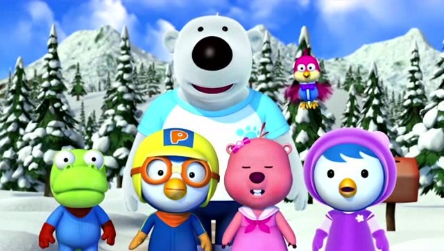 小企鹅啵乐乐动画片波比早上起来发现窗外下雪了