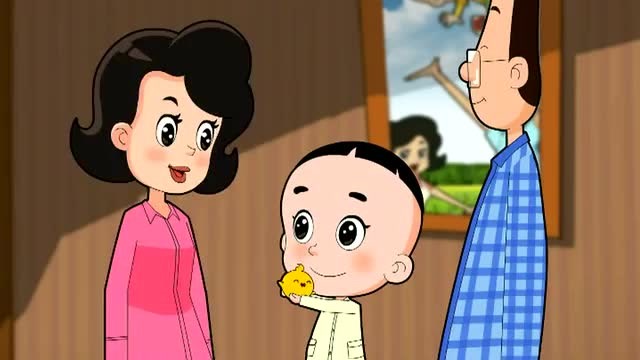 大头儿子:小鸡是鸡蛋孵出来的,可不是种在地里的哦