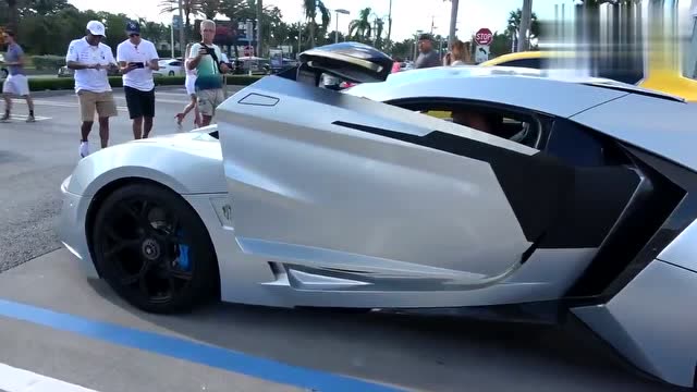 狼之子跑车,价值9000万,车灯有420颗钻石,光看档杆就知道多高级!