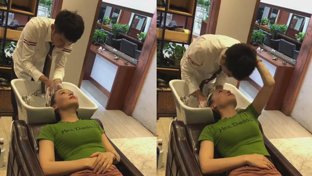 洗头小弟的艳遇,妹子你说,是不是想免费洗头?