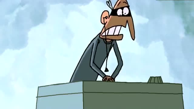 无厘头搞笑动漫:遇到了这么高智商的小偷!