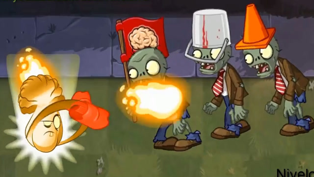 pvz动画:看最新植物火焰菜问有多厉害