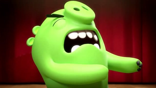 愤怒的小鸟之猪猪传:绿皮猪是在演哑剧吗?好像有隐形的东西噢