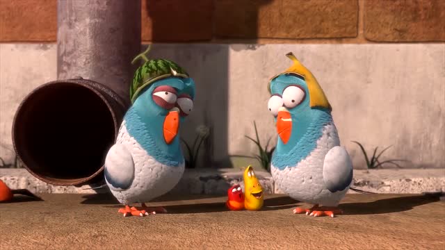 爆笑虫子:当两只傻鸟遇到两只二货虫子