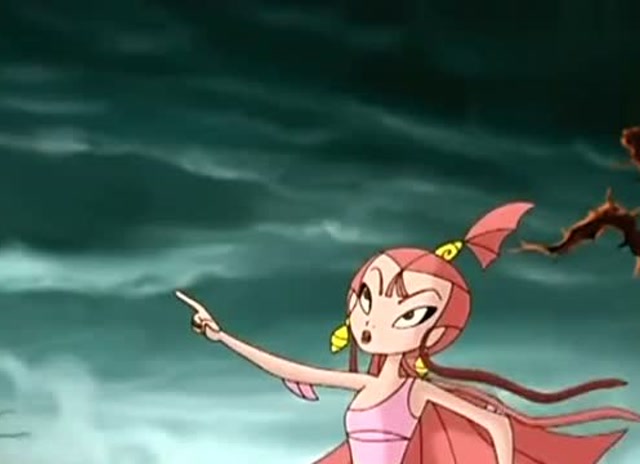 哪吒传奇:哪吒和小龙女来找石矶,小龙女却要跳崖