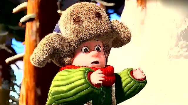 熊出没光头强和狗熊小时候真可爱,他们从小就争的你死我活!