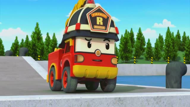 汽船带回来1个淘气萌萌的小海豚和波力救援队成为伴侣卡通片