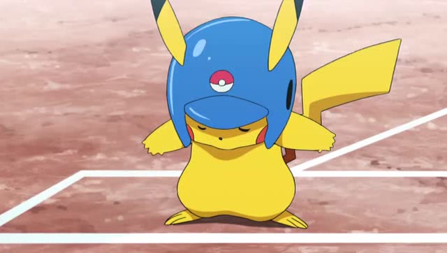 打棒球的皮卡丘太可爱了