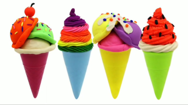 dly橡皮泥冰淇淋制作,4种创意太招人喜欢了