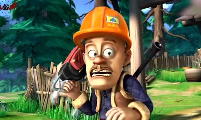 熊出没:光头强带着伐木锯去砍树的时候,发现了奇怪的现象.