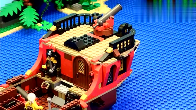 乐高模玩定格动画(海盗系列布里克,邦蒂号)