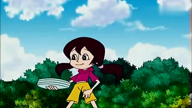 大头和小妹妹在一起很开心