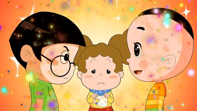 大头儿子和棉花糖在同一个地方被摔倒了