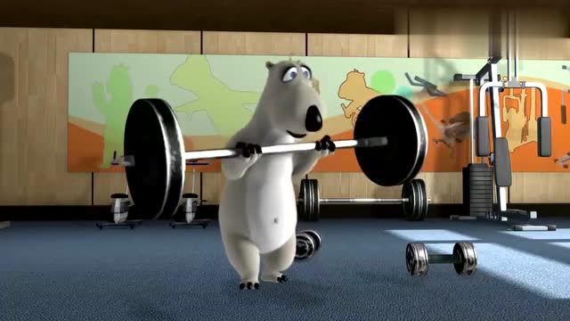 倒霉熊之健身房里的糗熊