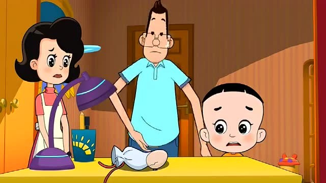 大头儿子躺在床上等小鸡孵出来,他不小心睡着把鸡蛋给压碎了