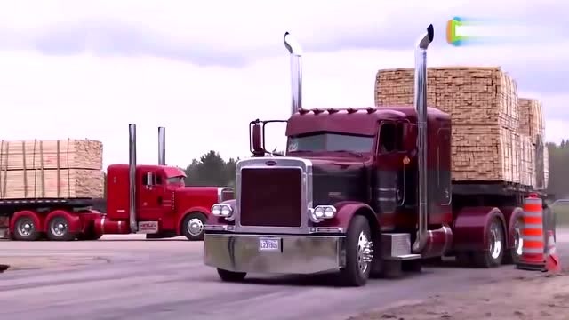 卡车满载直线加速,好炫酷