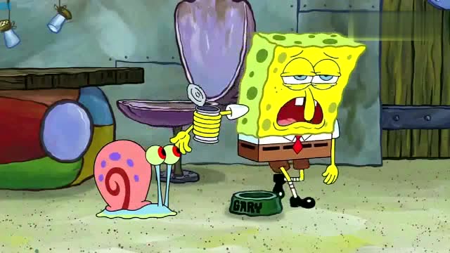 海绵宝宝被开除后的颓废样子,小蜗都不忍心看