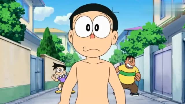 哆啦a梦新番:大雄修行忍术被胖虎小夫恶搞,静香看着大雄脸红了