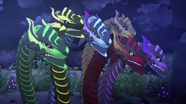 斗龙战士:加比纳在水里用海神之弓同时射杀了六头怪龙