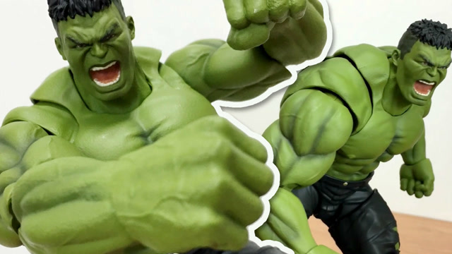 h.f万代《复联3》绿巨人浩克手办,砂锅大的拳头见过吗?