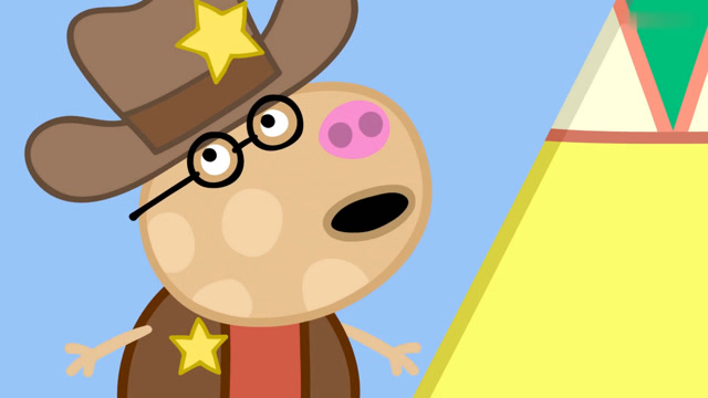 小马佩德罗欢迎佩奇和小朋友们来到他的牛仔营地玩