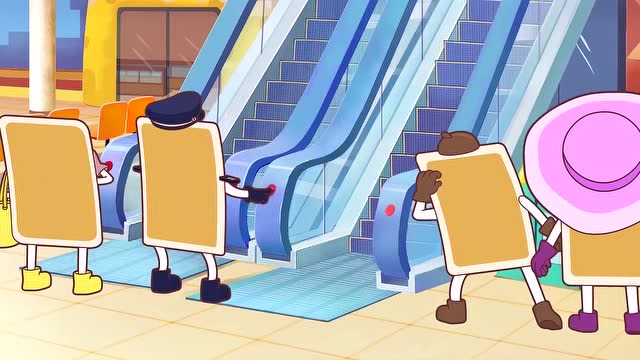 文明美德系列: 乘坐自动扶梯要注意,紧急按钮能帮你