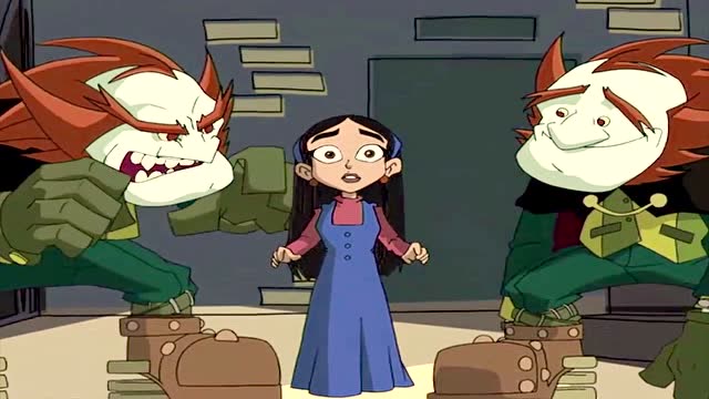 成龙历险记成龙拿出虎符咒将怪腿杰克分成善恶两面