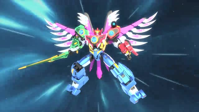 《神兽金刚四》神兽金刚大家合体作战誓败所有的黑暗!神兽金刚合体!