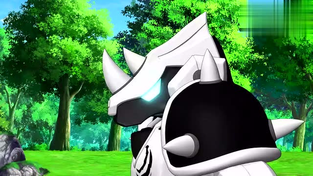 魔幻陀螺:白角犀的陀尖不小心把小船凿了个洞,小船进水啦!