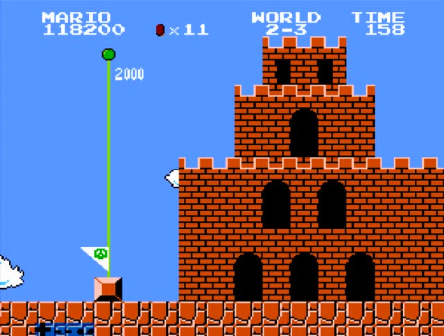 fc《超级马里奥》一代一命通关