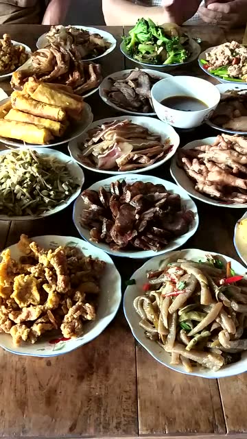 第一次来四川农村吃席,这一桌子菜看着也太丰盛了,我都舍不得走了