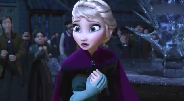 冰雪奇缘:艾莎没有了手套,把世界都变成了冰的世界