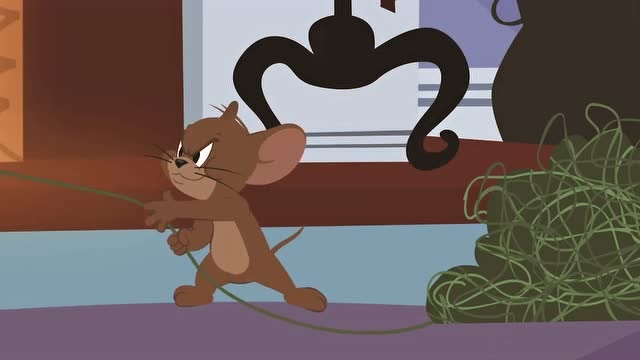 猫和老鼠:杰瑞和汤姆正在抢夺被子,这么冷的天气就不能让着点吗