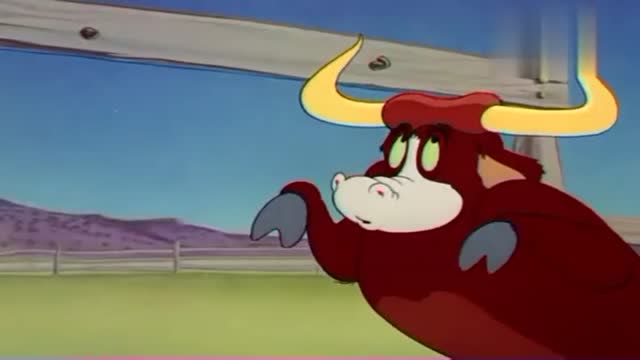 猫和老鼠:被公牛逼入死角怎么办?汤姆这手操作简直太秀了!