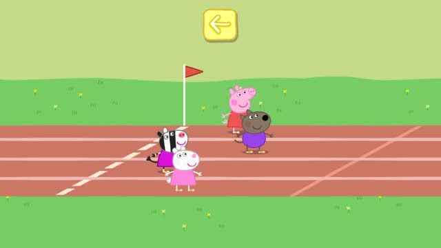 小猪佩奇的运动会 佩奇和乔治参加障碍比赛