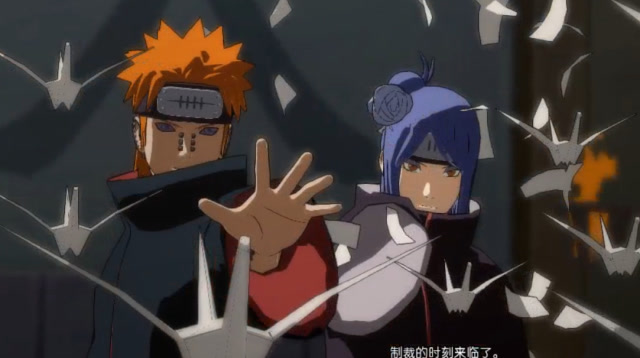 太浪费了,小南和佩恩的组合技,在整个上星球布满起爆符!