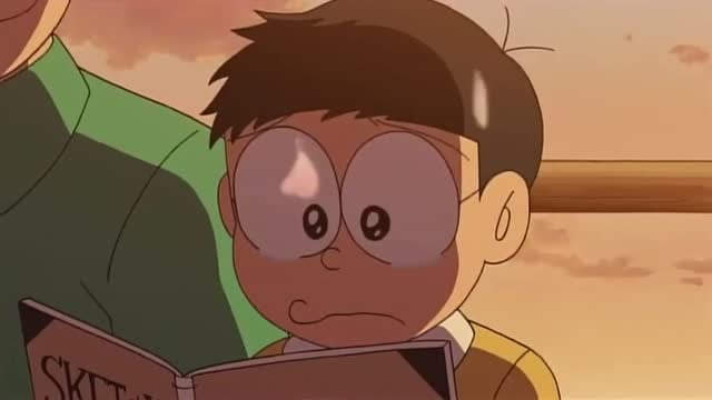 《哆啦a梦》大雄看着出生时的素描相片哭起来,爸爸妈妈是爱他的