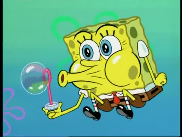 海绵宝宝:海绵宝宝喊派大星吹泡泡,派大星要离开海绵宝宝!